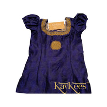 Load image into Gallery viewer, Collection Mahathi - Golden Mustard with Navy Blue Border and Navy Blue Dupion Silk Blouse with Gold Embroidery
